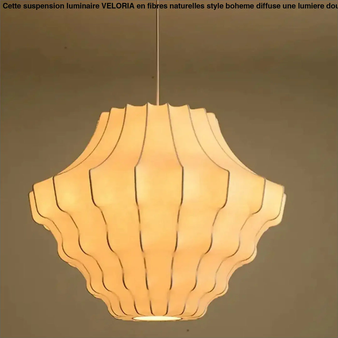 Suspension design organique blanche moderne style pur