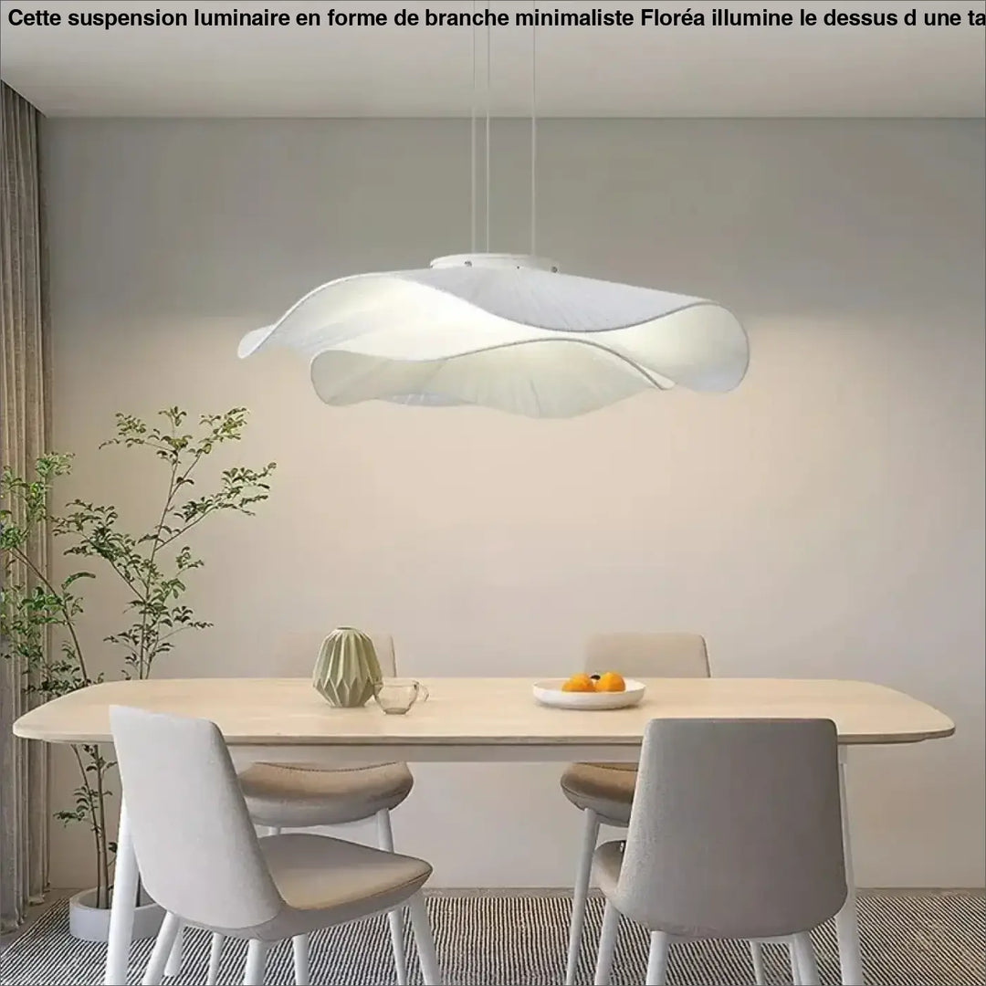 Suspension blanc tissu métal style aérien décoration chic