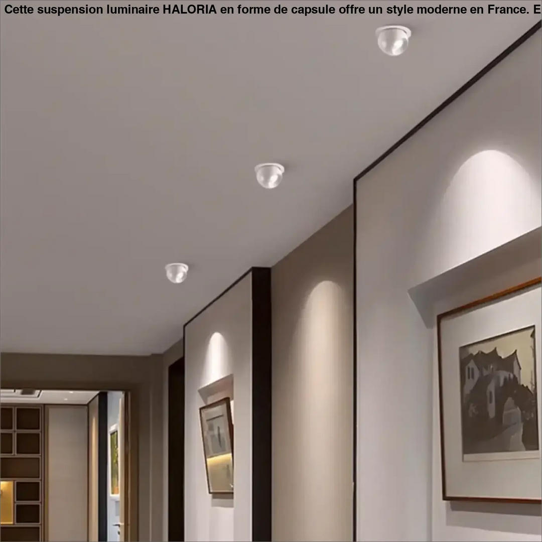 Luminaire plafonnier tsika avec trois spots plafonnier encastré design minimaliste et orientation ajustable en verre dépoli
