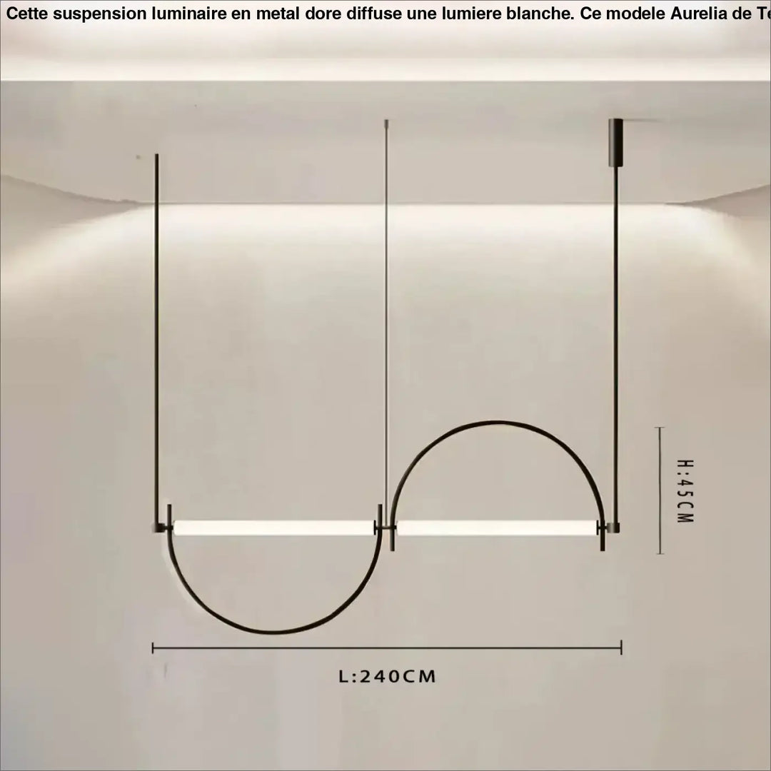 Suspension décorative design géométrique moderne