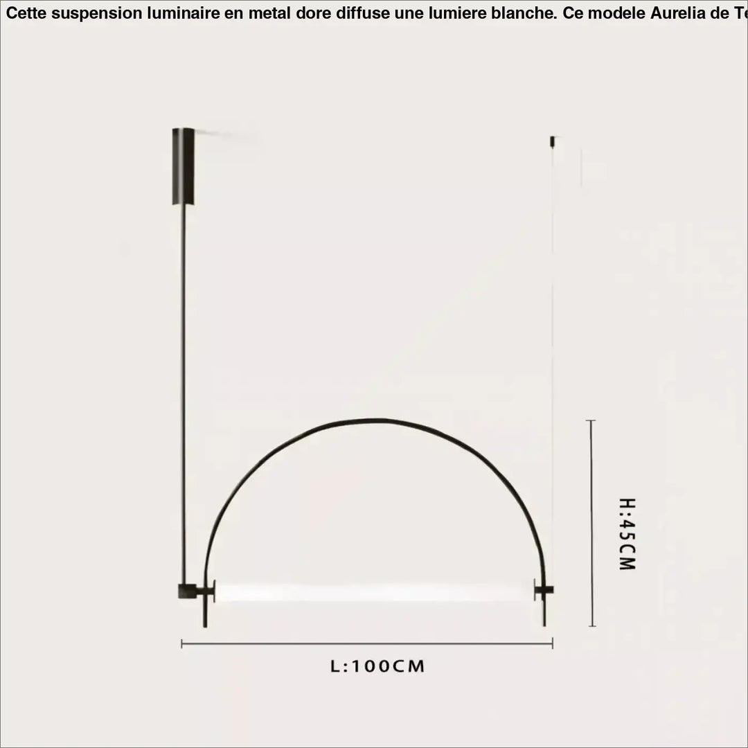 Suspension décorative design géométrique moderne
