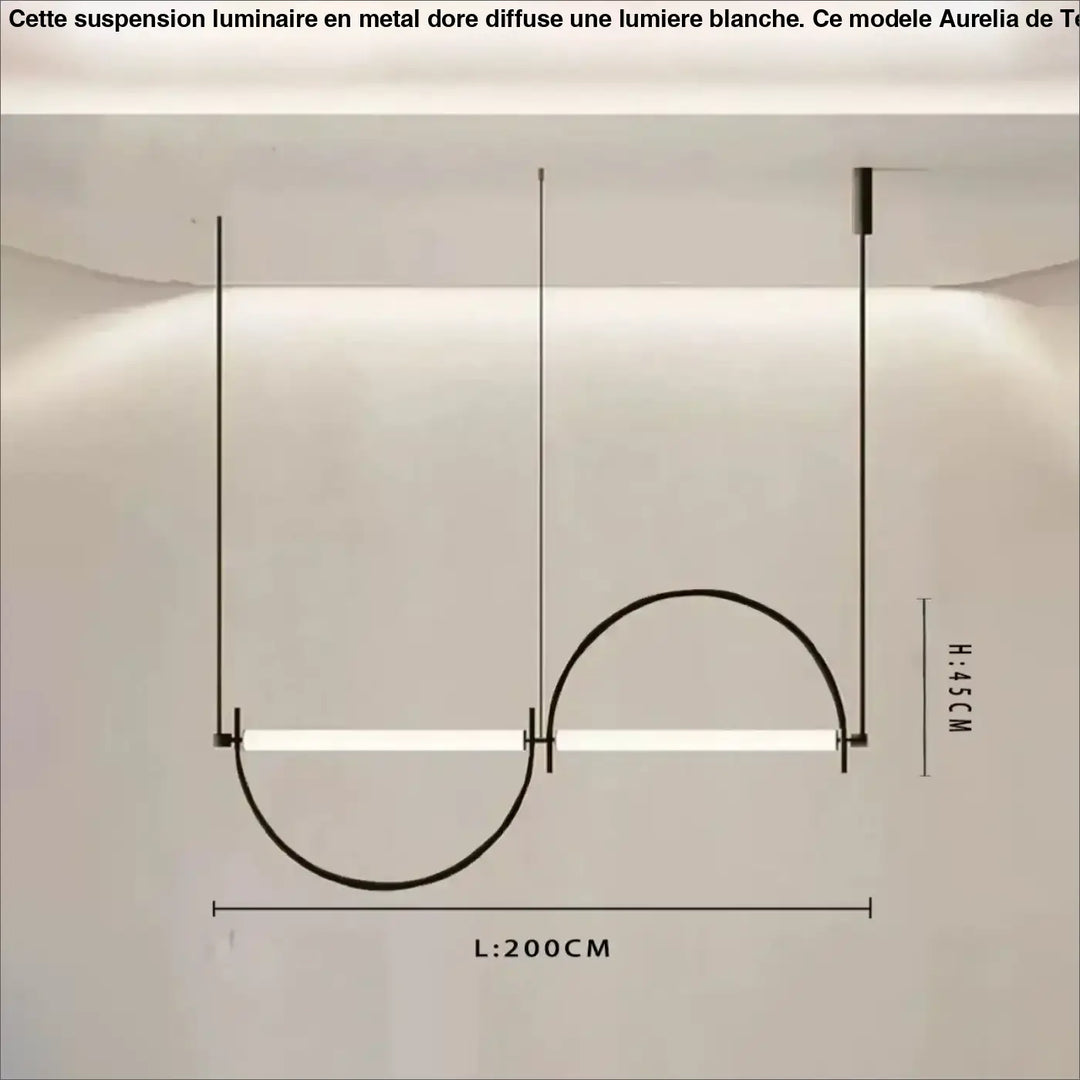 Suspension décorative design géométrique moderne