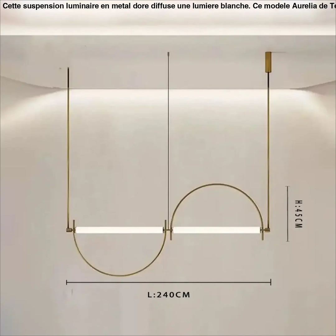 Suspension décorative design géométrique moderne