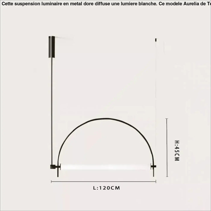 Suspension décorative design géométrique moderne