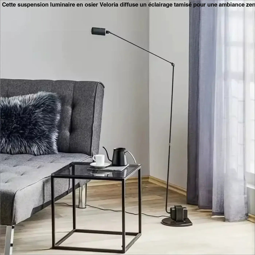 Lampadaire design articulé style architecte au design contemporain