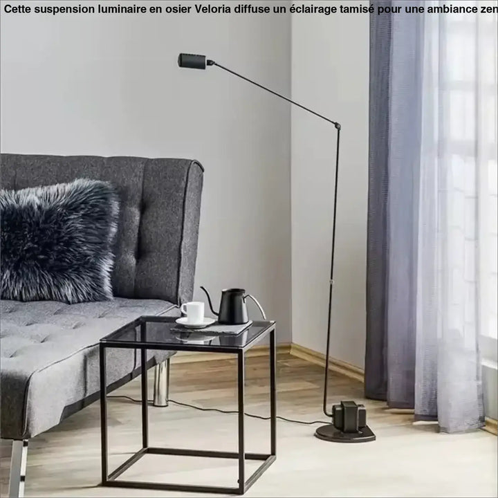 Lampadaire design articulé style architecte au design contemporain