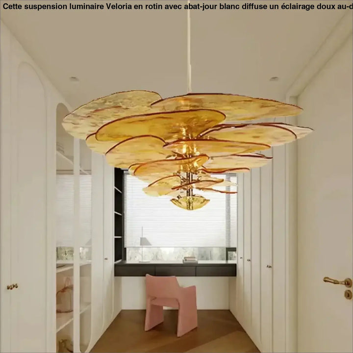 Suspension contemporaine en verre artistique style élégant