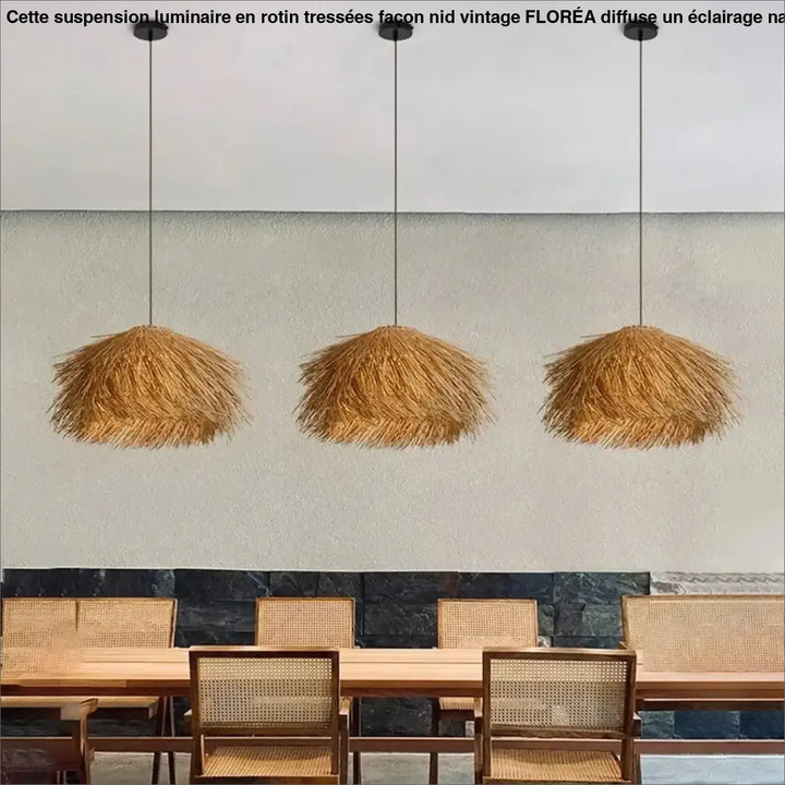 Hand Woven Rattan Led Chandelie Japanese Wabi Sabi Restaurant Bar Hanging Lamp Home Loft Room Decor Retro