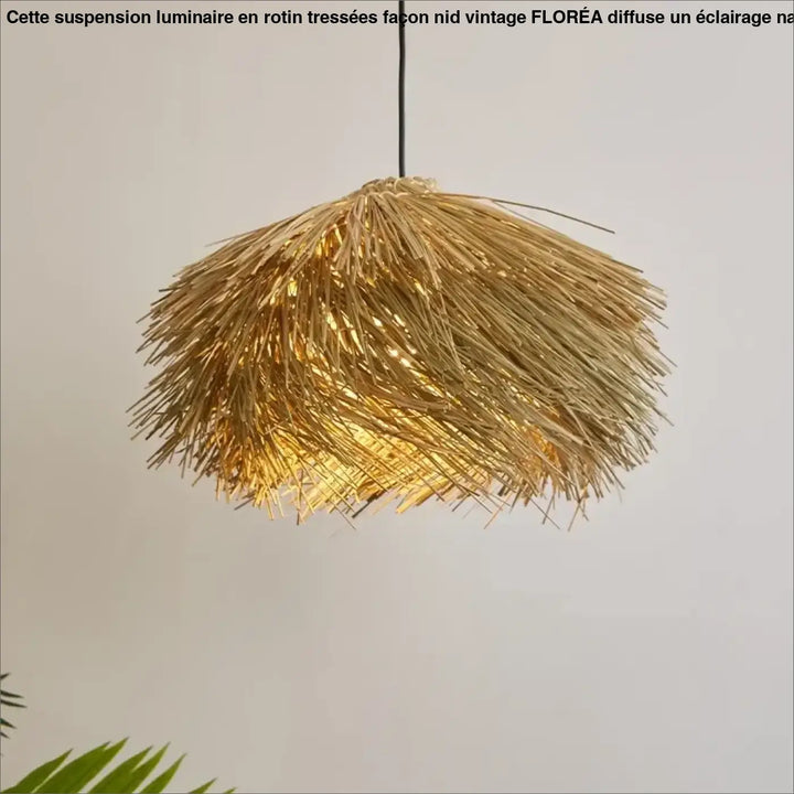Hand Woven Rattan Led Chandelie Japanese Wabi Sabi Restaurant Bar Hanging Lamp Home Loft Room Decor Retro