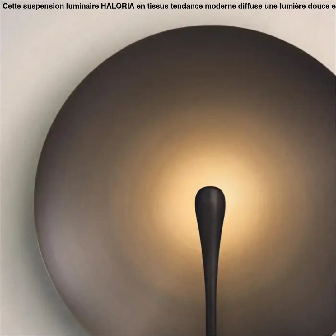 Applique murale ronde design moderne disque métal lumière douce

