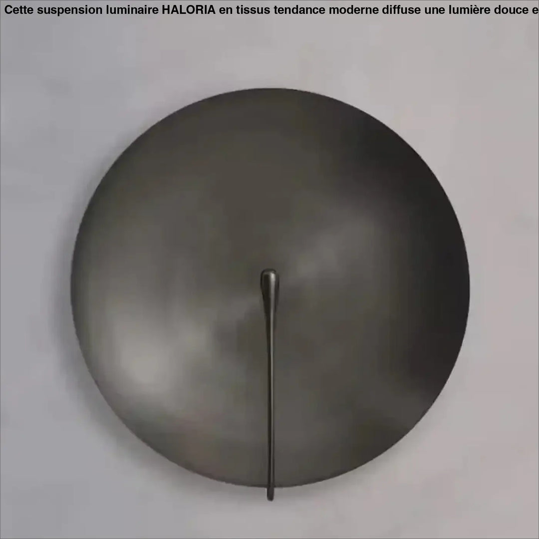 Applique murale ronde design moderne disque métal lumière douce