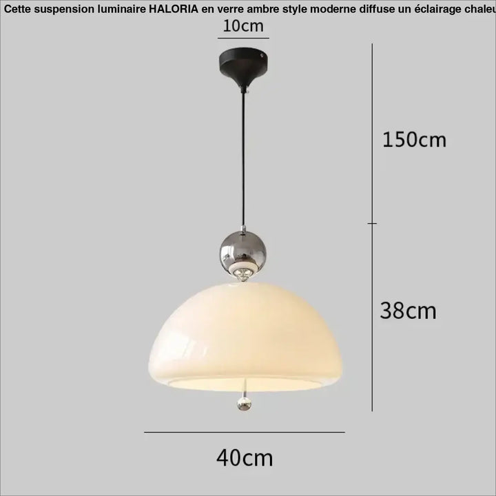 Suspension luminaire moderne en verre opalin élégant
