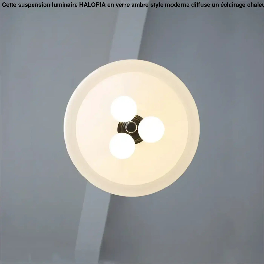 Suspension luminaire moderne en verre opalin élégant
