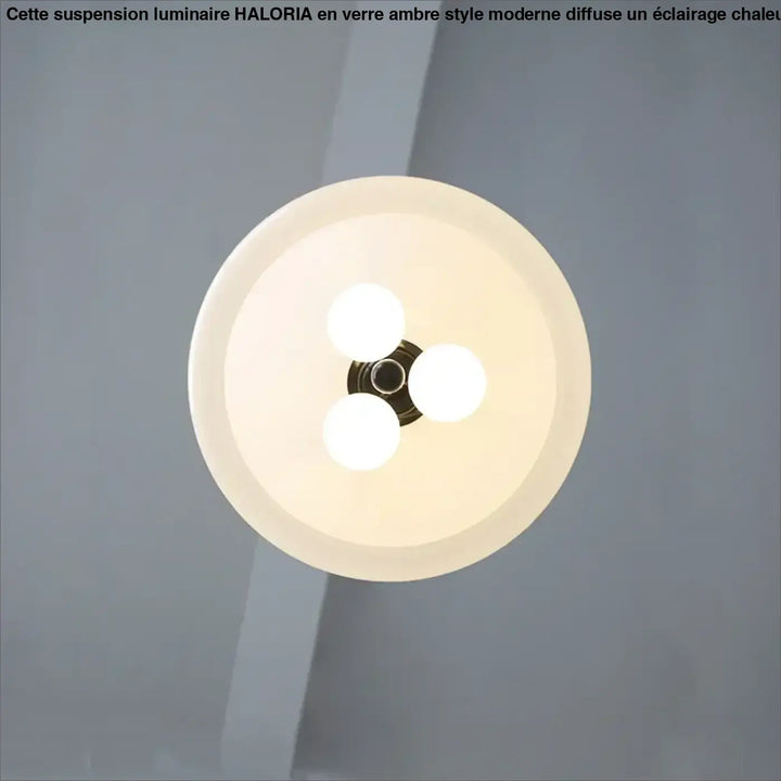 Suspension luminaire moderne en verre opalin élégant