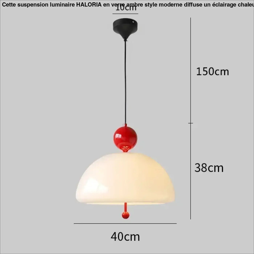 Suspension luminaire moderne en verre opalin élégant