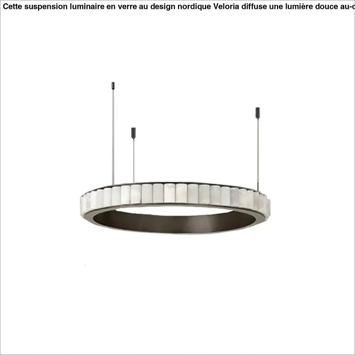 Suspension moderne led design marbre et acier élégance