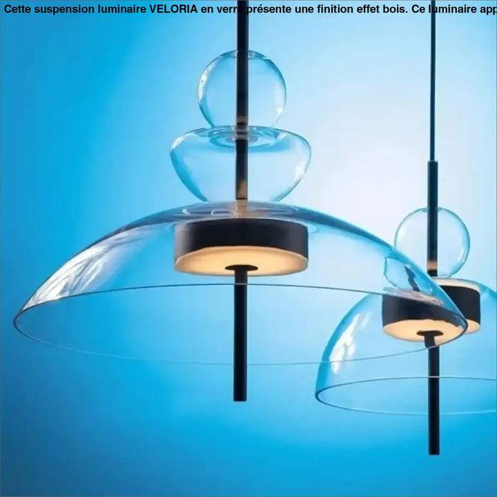 Suspension luminaire en verre au design nordique scandinave