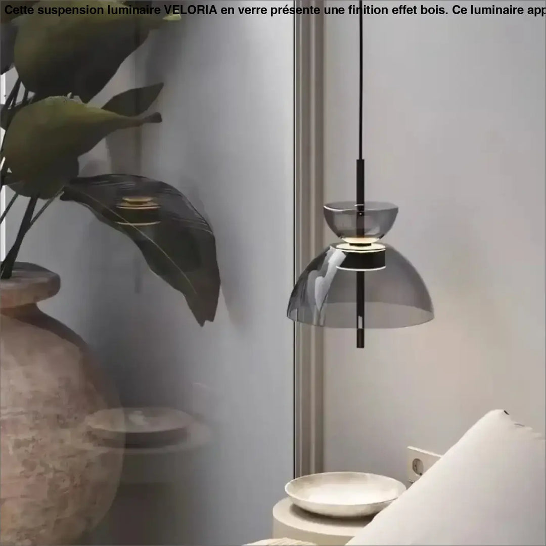 Suspension luminaire en verre au design nordique scandinave