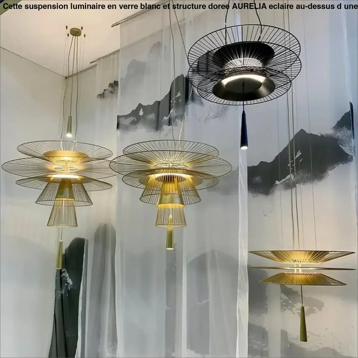 Suspension Luminaire Design Moderne Métal Style Industriel Chic