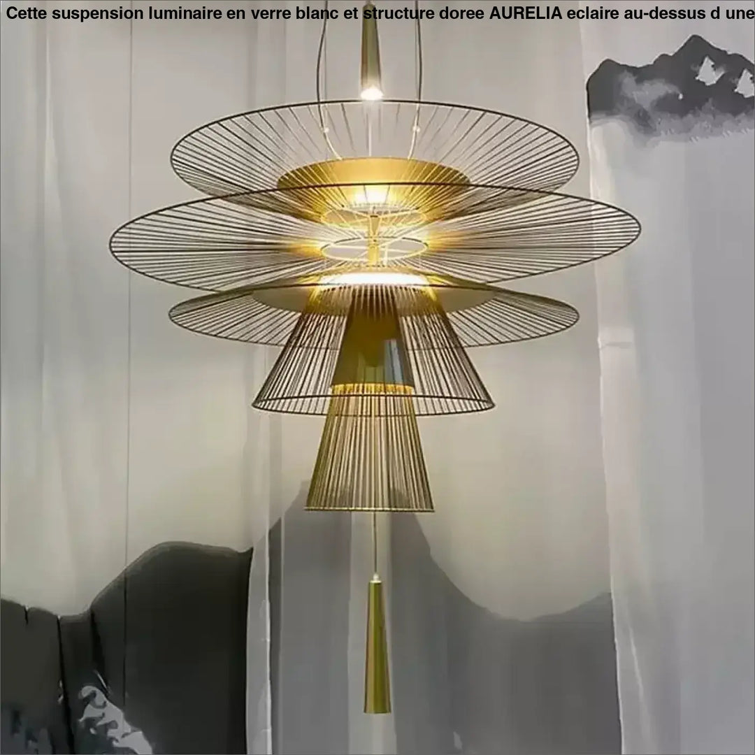 Suspension Luminaire Design Moderne Métal Style Industriel Chic