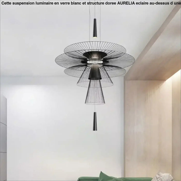 Suspension Luminaire Design Moderne Métal Style Industriel Chic