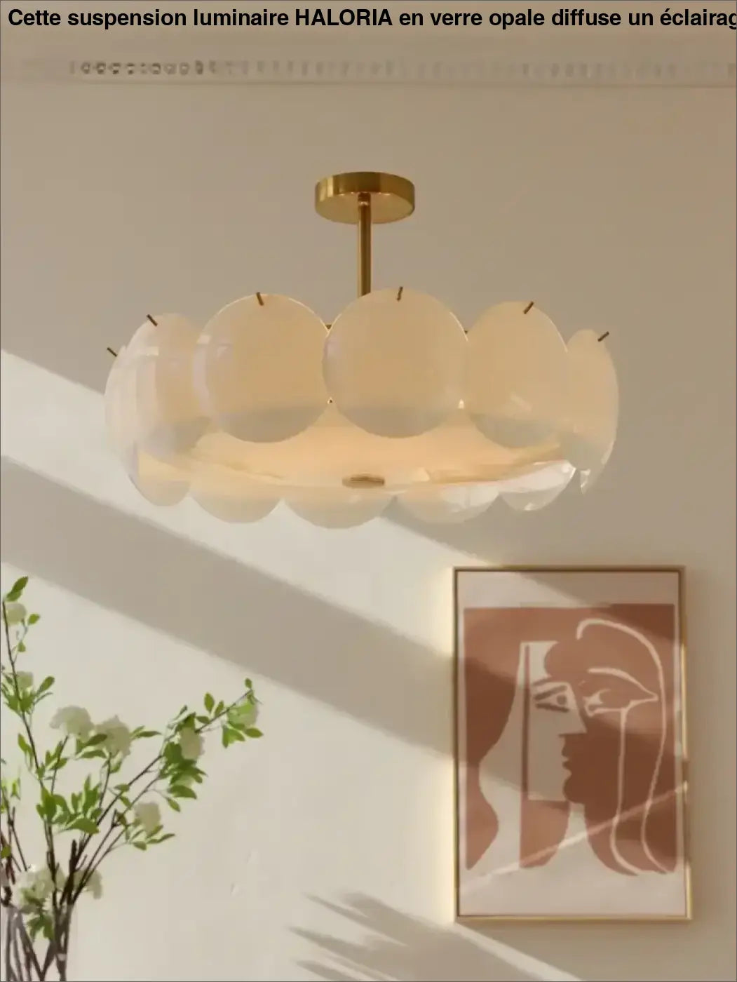 Cream White Glass Ceiling Light Modern Minimalist Retro Ceiling Chandeliers Living Room Dining Room Bedroom Light home