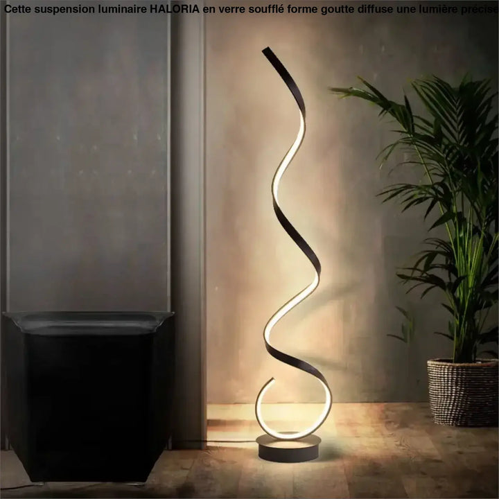 Lampadaire led sculptural noir ou blanc luminaire chic