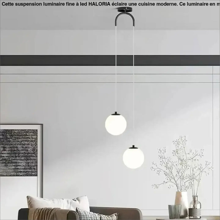 Suspension luminaire fine à LED pour cuisine moderne

