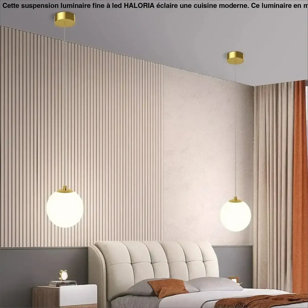 Suspension luminaire fine à LED pour cuisine moderne

