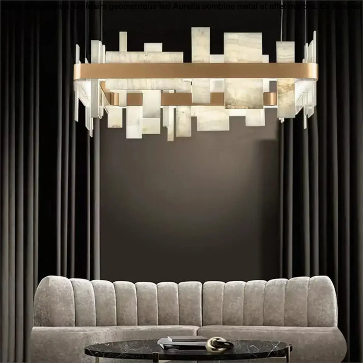 Suspension Luminaire Géométrique LED Moderne