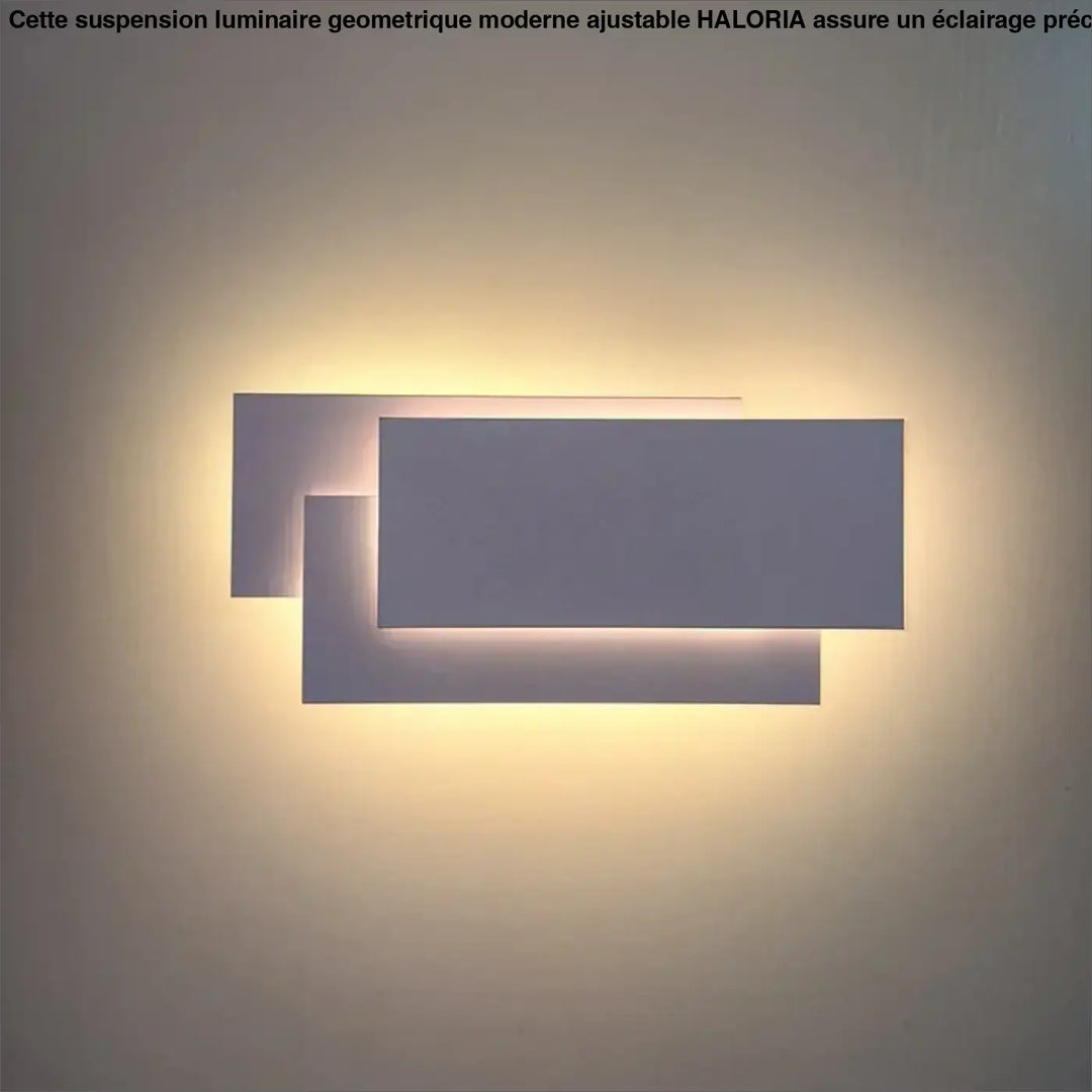 Applique murale led rectangles design moderne noir