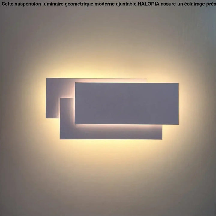 Applique murale led rectangles design moderne noir