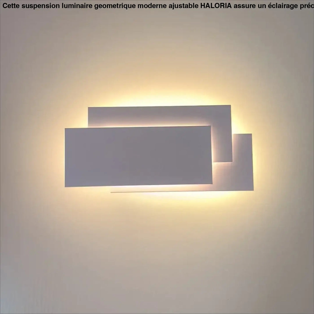 Applique murale led rectangles design moderne noir