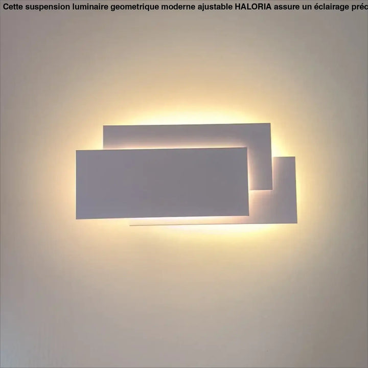 Applique murale led rectangles design moderne noir
