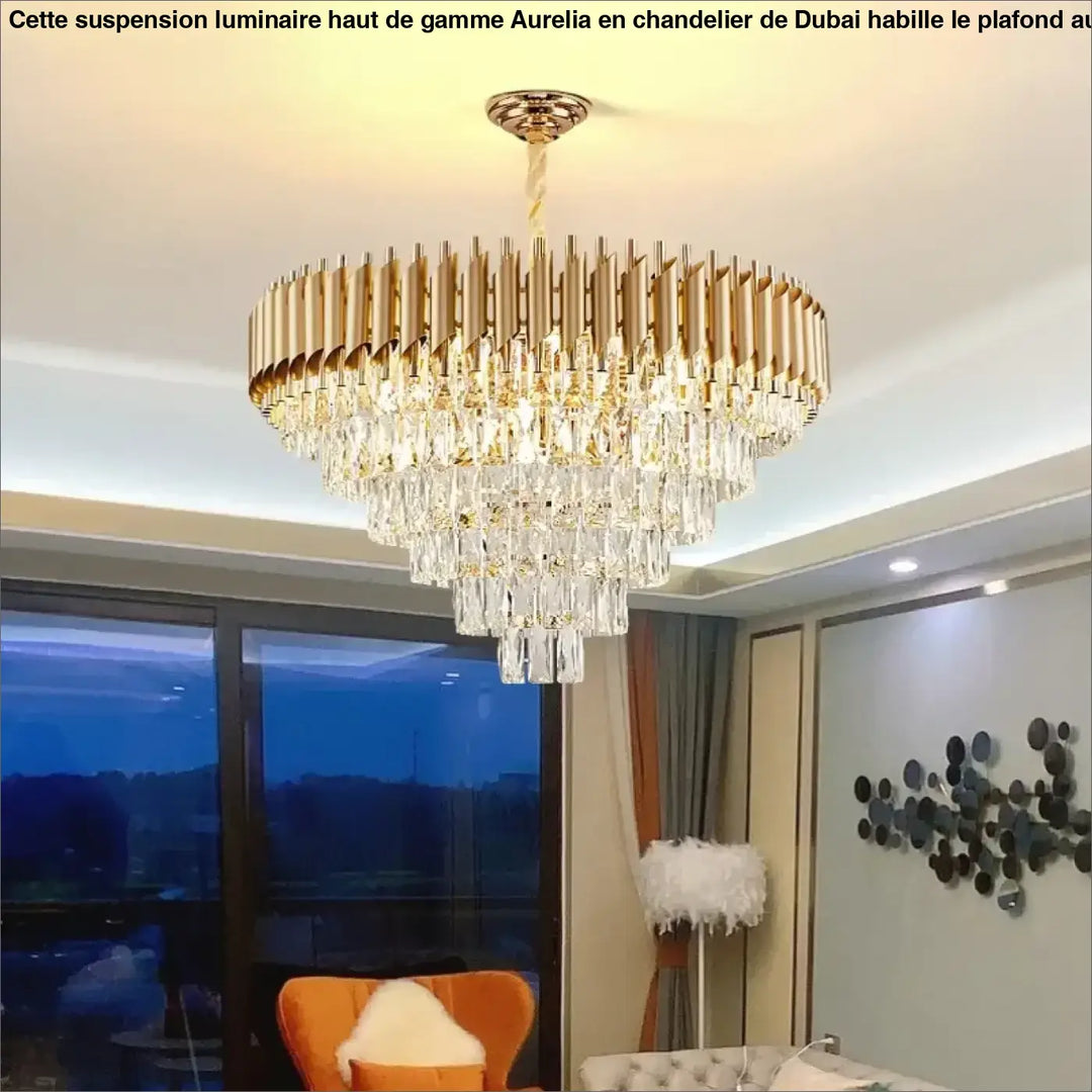 Suspension Luminaire Haut De Gamme En Chandelier De Dubaï