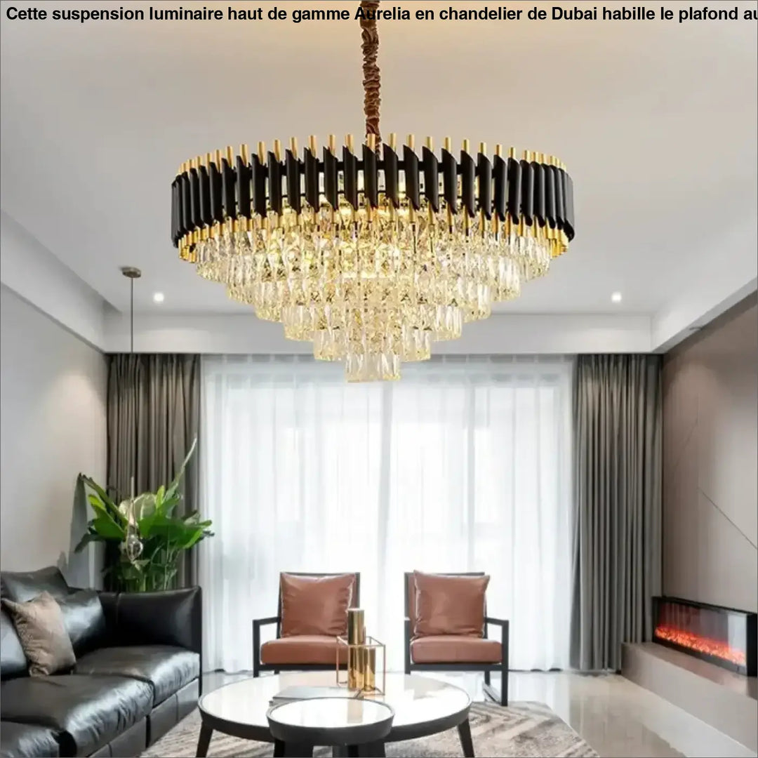 Suspension Luminaire Haut De Gamme En Chandelier De Dubaï