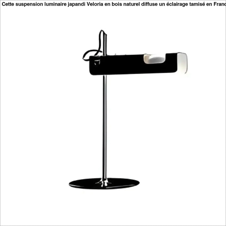 Lampe de table stelo en métal noir avec design minimaliste et éclairage directionnel à tête rectangulaire en verre clair