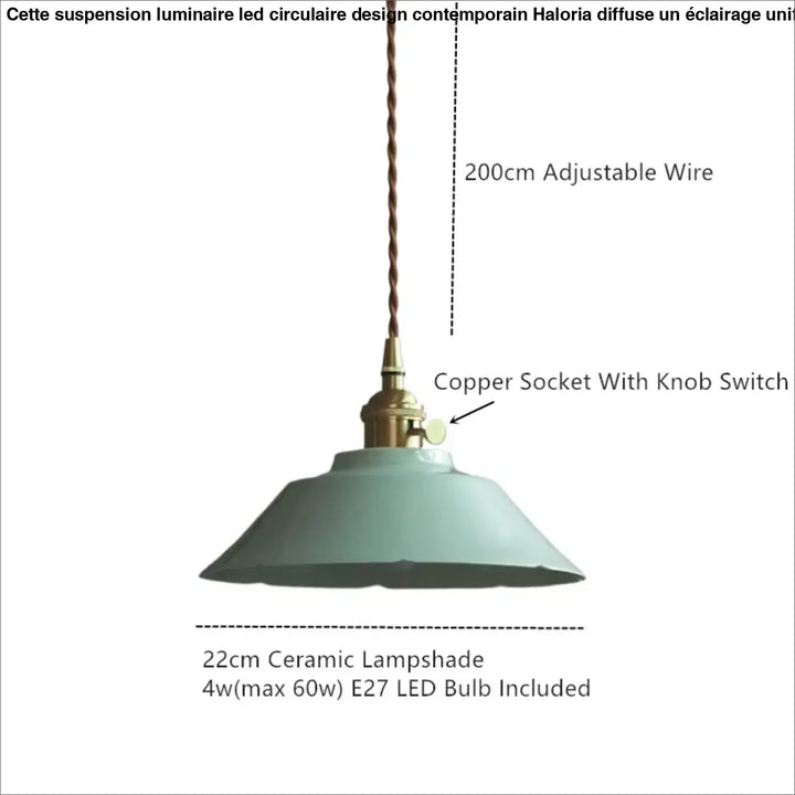 Suspension élégante style rétro beige chic vintage