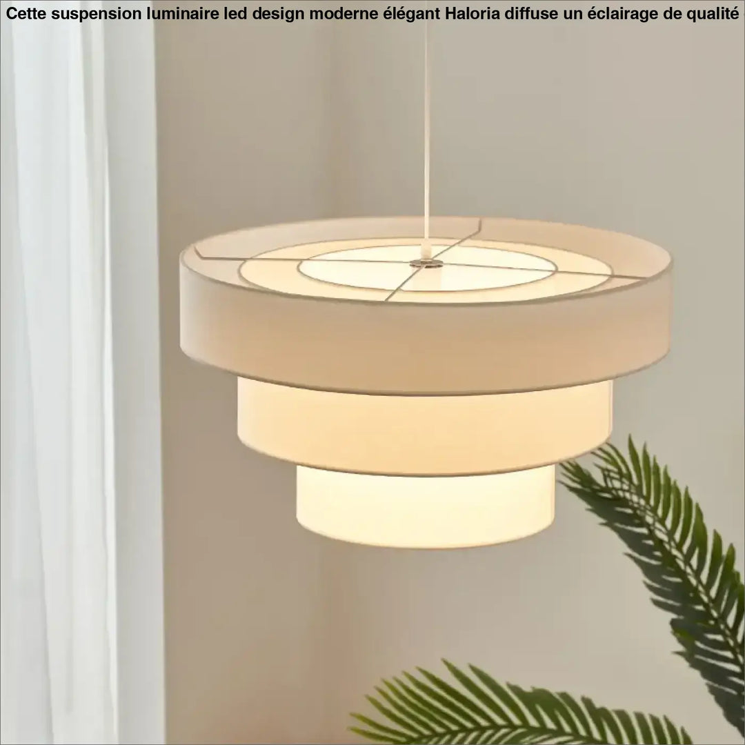 Suspension Design En Tissu Forme Cylindre Superposé Look Chic