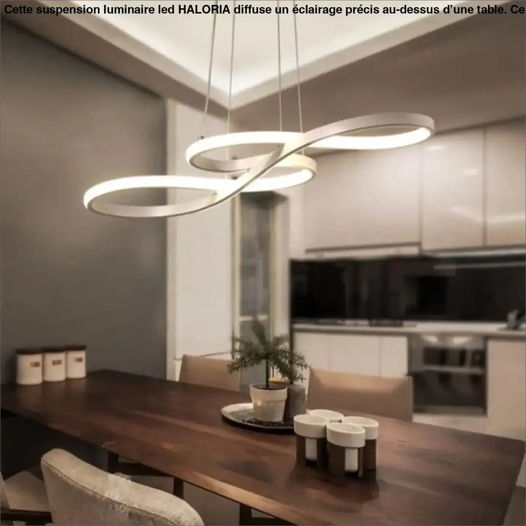 Suspension Luminaire LED En Acrylique Doré Élégant
