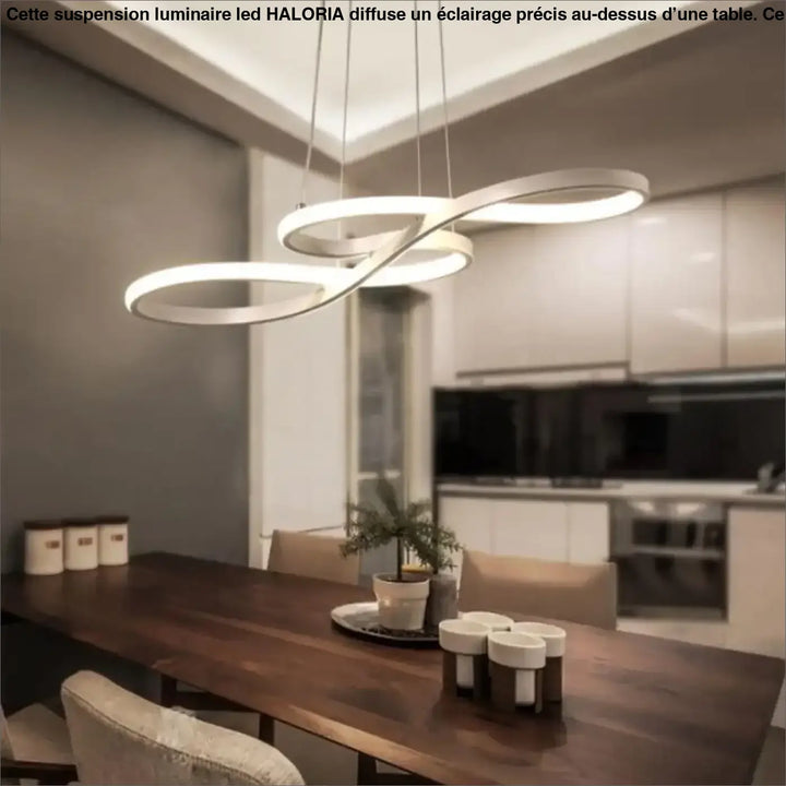Suspension Luminaire LED En Acrylique Doré Élégant