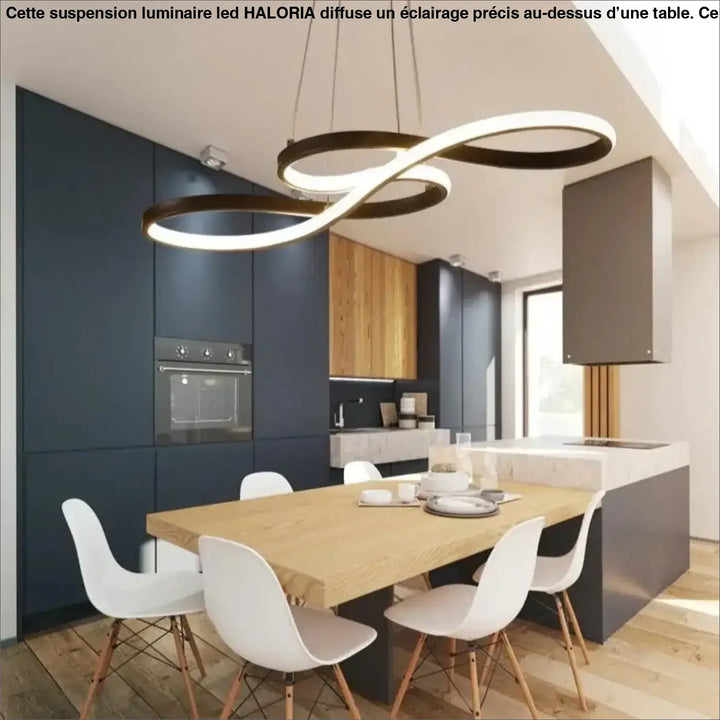 Suspension Luminaire LED En Acrylique Doré Élégant