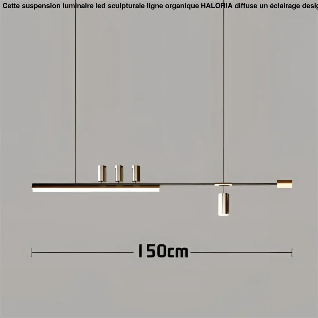 Suspension design led linéaire éclairage architecte chic