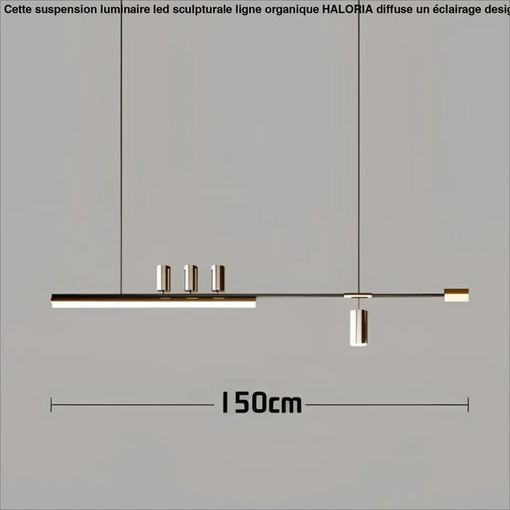 Suspension design led linéaire éclairage architecte chic