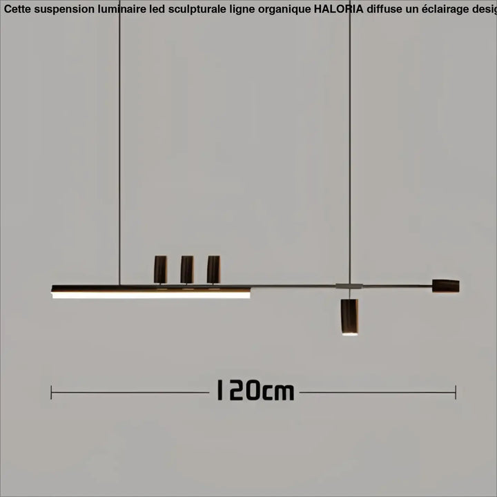 Suspension design led linéaire éclairage architecte chic