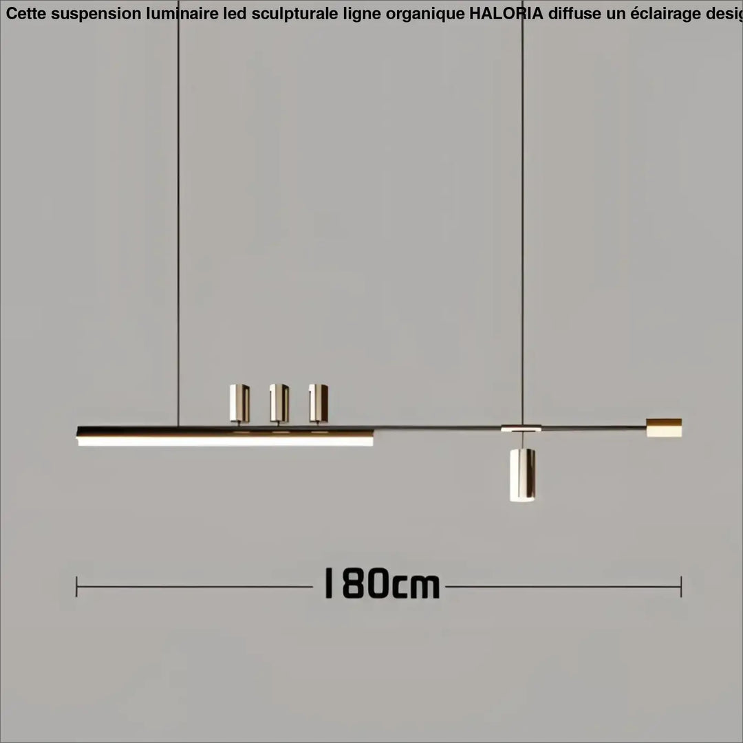 Suspension design led linéaire éclairage architecte chic