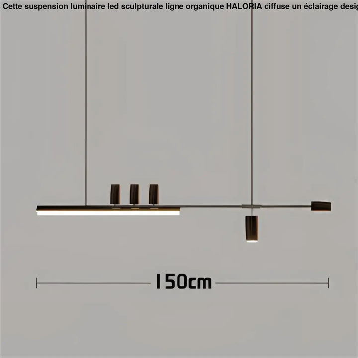 Suspension design led linéaire éclairage architecte chic