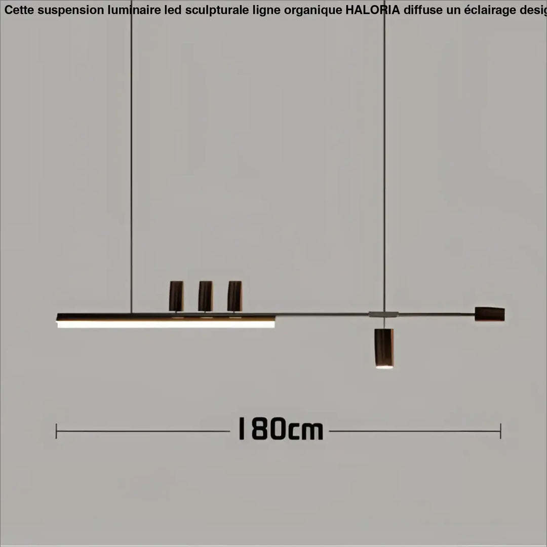Suspension design led linéaire éclairage architecte chic