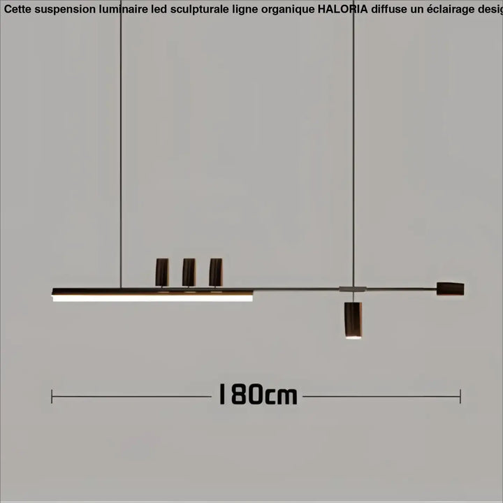 Suspension design led linéaire éclairage architecte chic