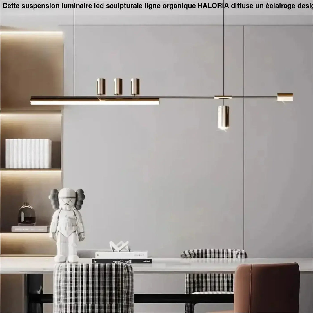Suspension design led linéaire éclairage architecte chic
